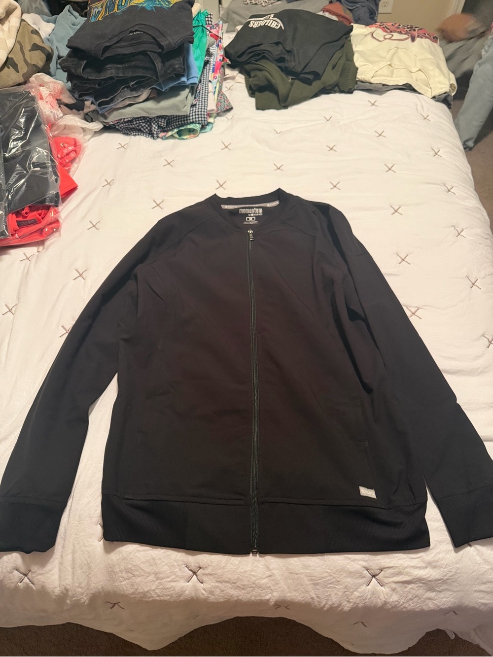 2 pairs of Black Bomber Jacket with Full Zip